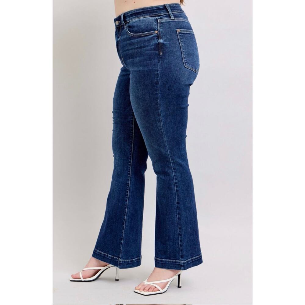 High Waisted Trouser Flare-Plus Size